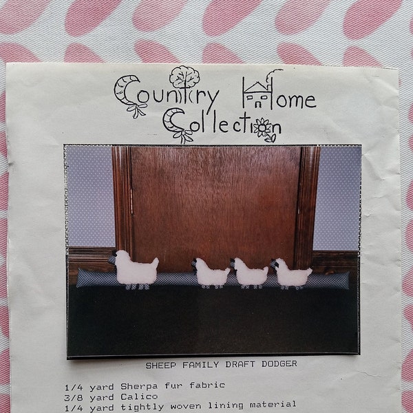 Vintage Country Home Collection, Sheep Family Draft Dodger pattern, UC/FF