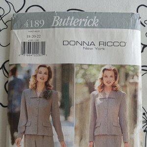Vintage Butterick 4189, Donna Ricco Suit pattern, UC/FF