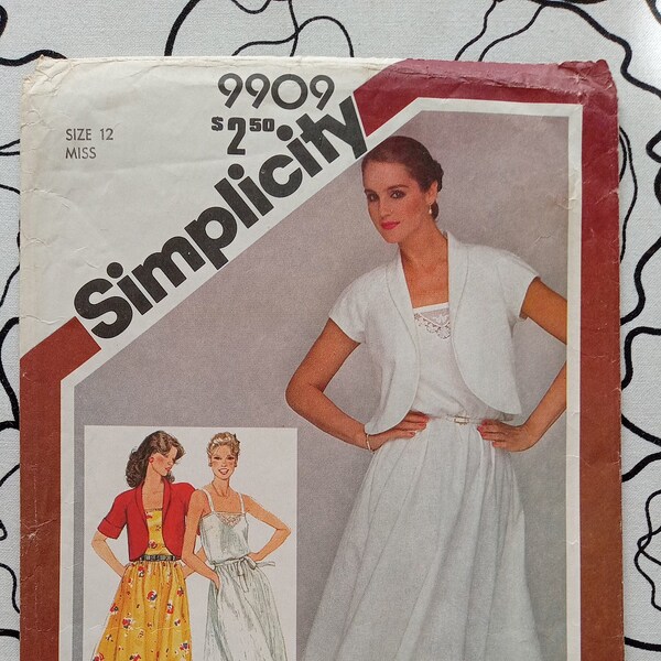 Vintage Simplicity 9909, Sundress pattern, UC/FF