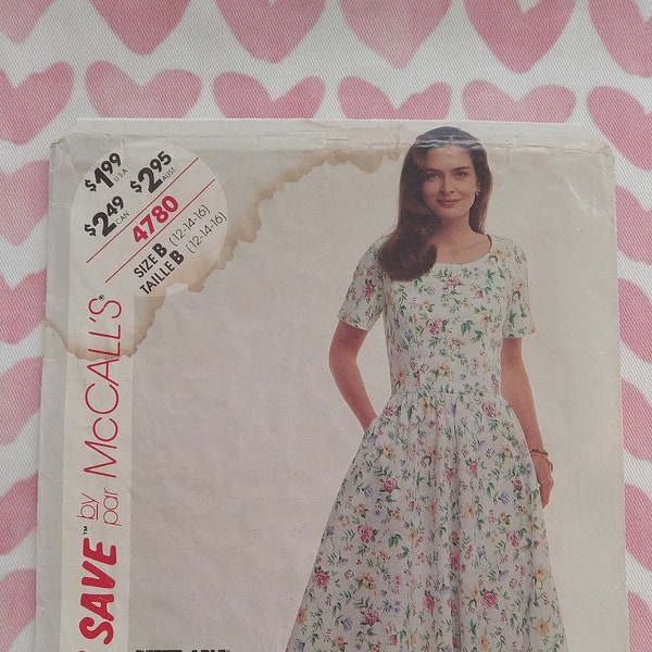 Vintage Stitch n Save 4780, Shirtwaist dress pattern, Wounded Bird