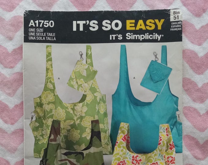 Simplicity 1750, Shopping Bag Pattern, UC/FF - Etsy