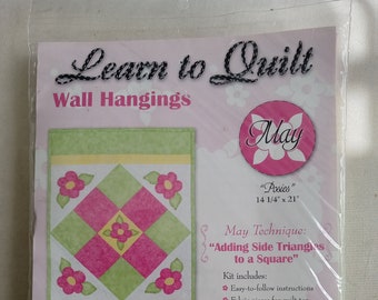 Learn to quilt Kit, May Technique Posies, Deadstock
