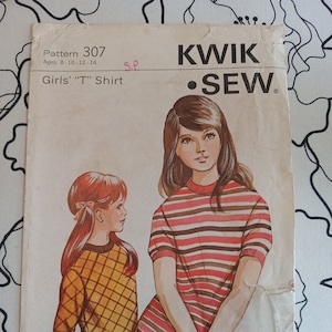 Vintage Kwik Sew 307, Girls T shirt, UC/FF