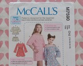 McCalls 7590, Learn to Sew Girls Romper pattern, UC/FF