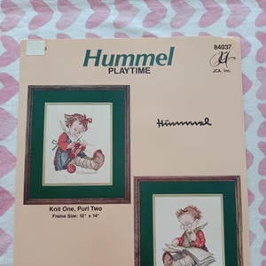 Vintage JCA 84037, Hummel Playtime Crosstitch Kit, Unused