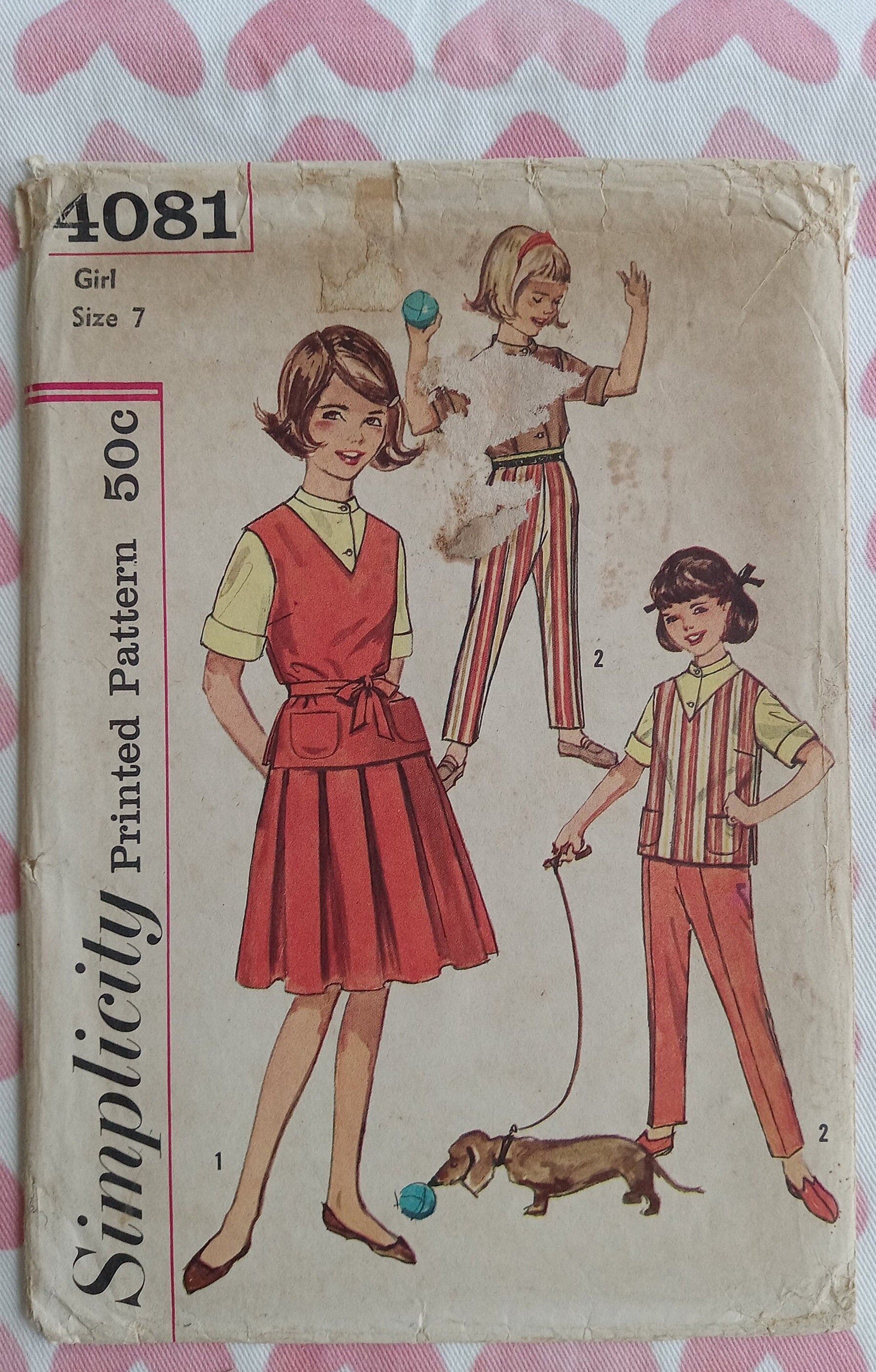 Vintage Simplicity 4081, Girls Seperates Pattern, UC/FF - Etsy