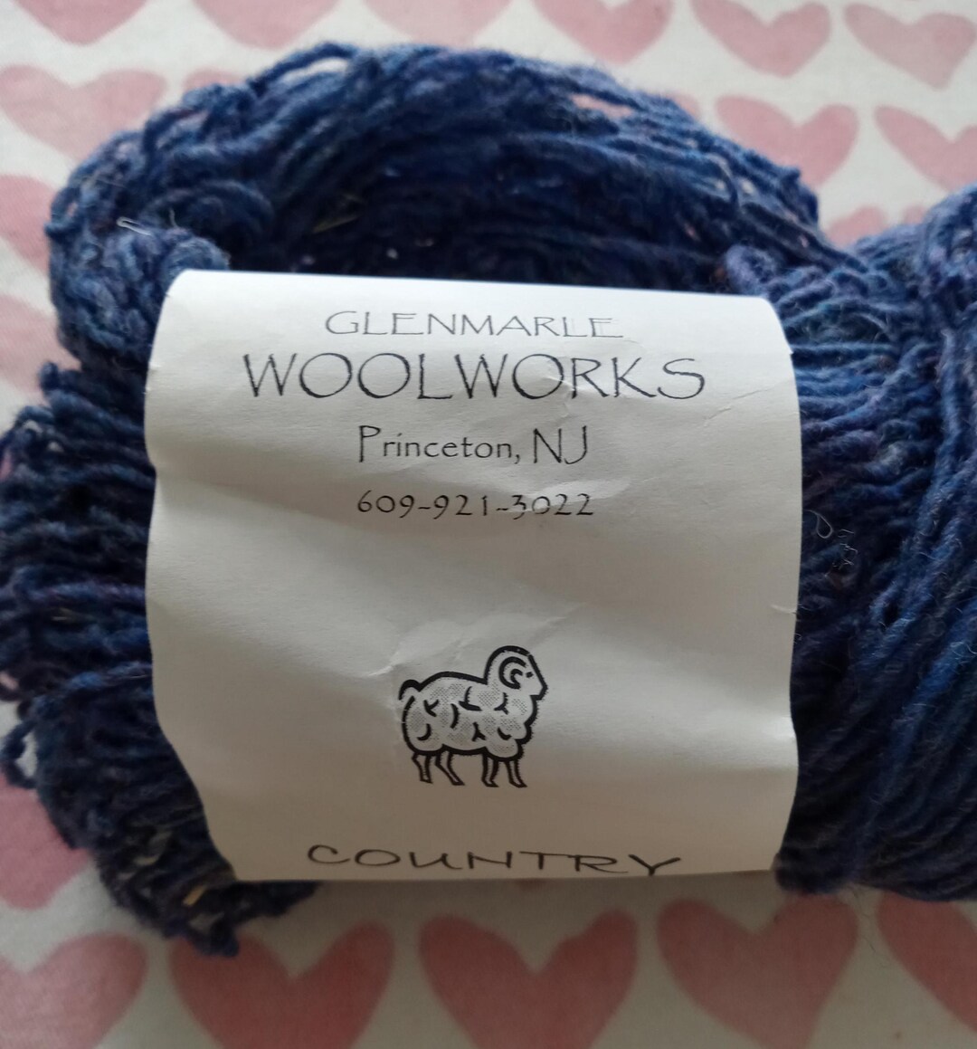 Wool Works Label Glenmarle Woolworks, Country 100% Wool Yarn, Unused - Etsy