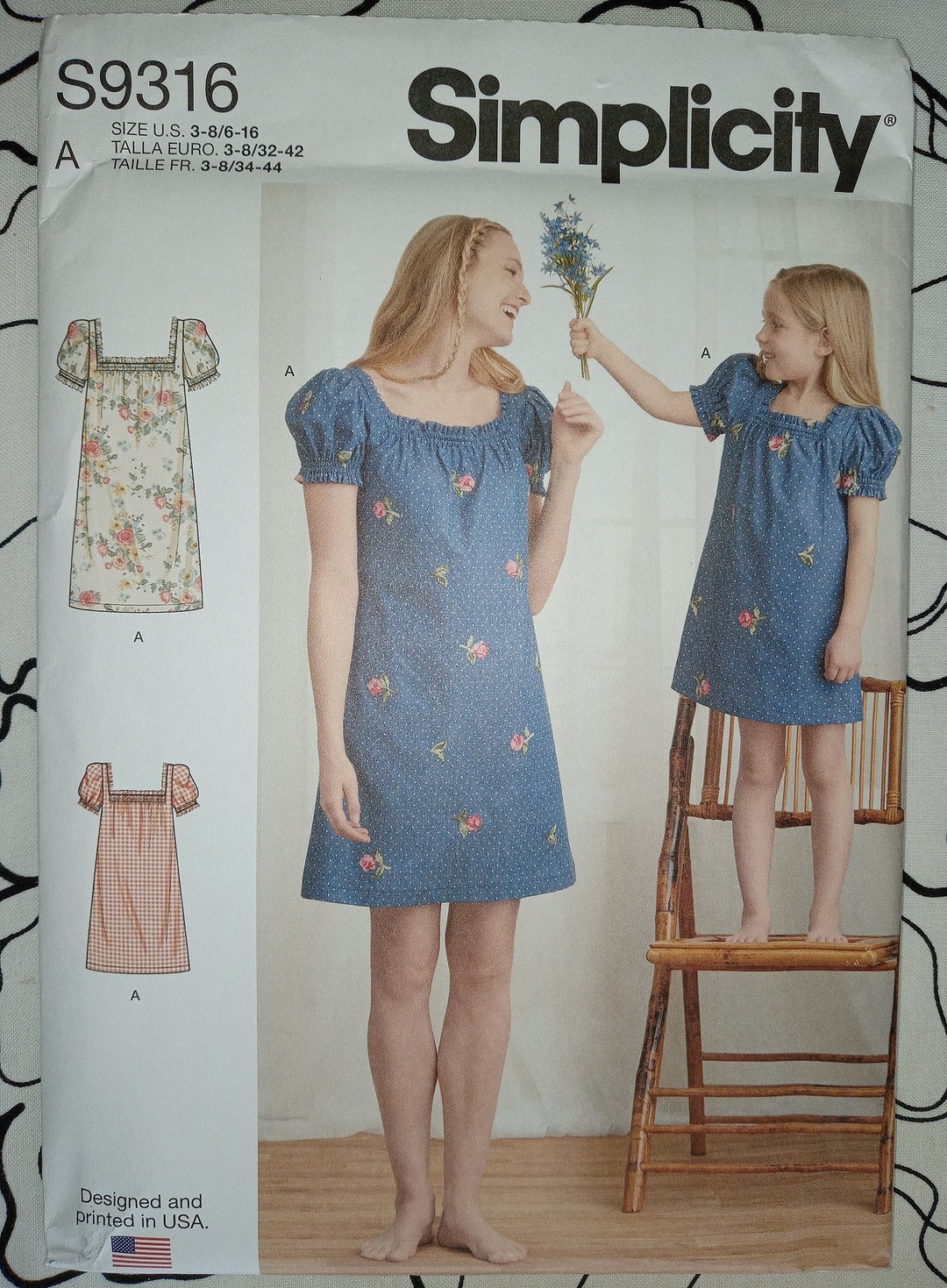 Simplicity Mother Daughter Dress Patterns, UC/FF Etsy