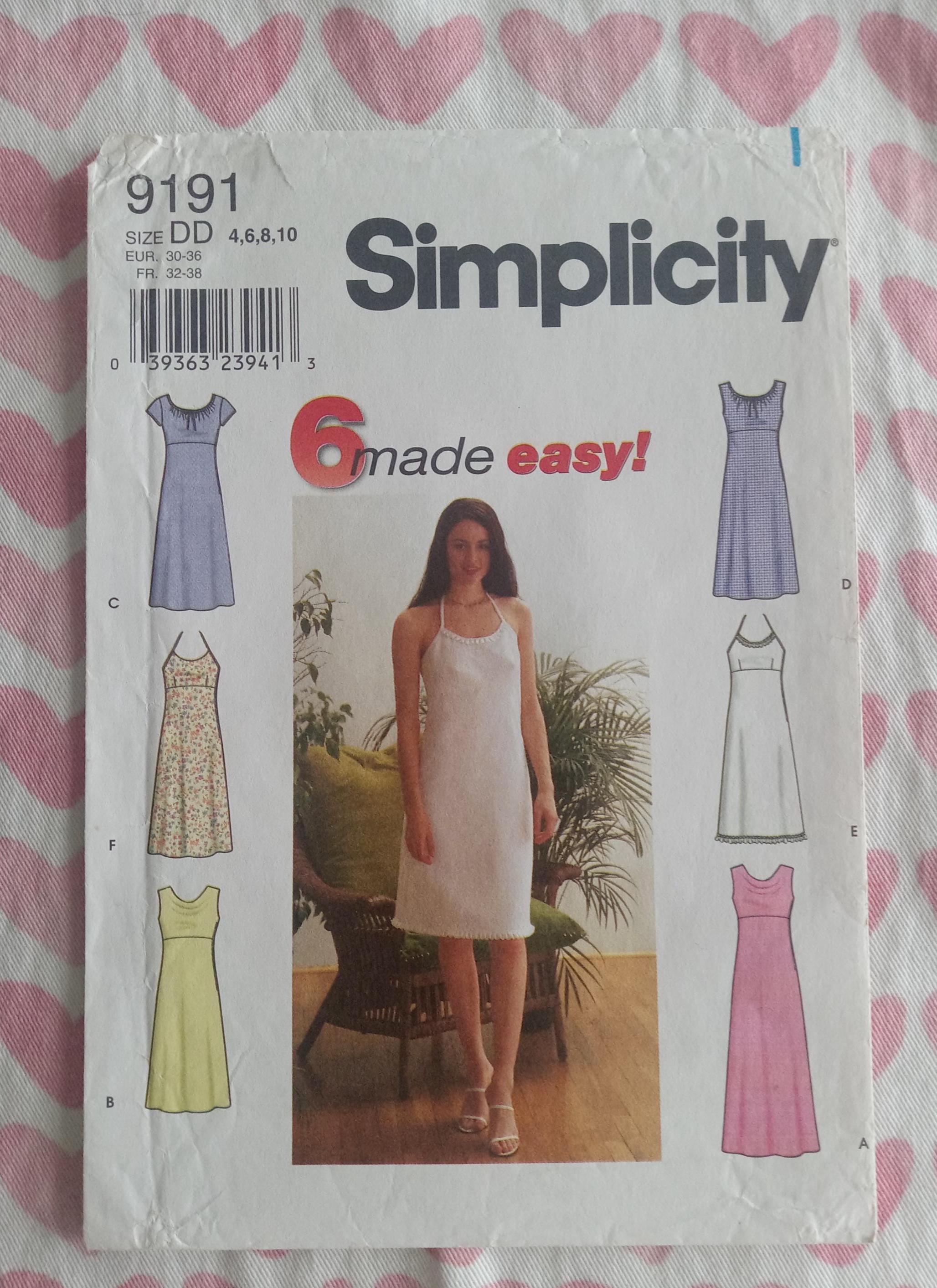 Vintage Simplicity 9191, 6 Made Easy Dress Pattern, UC/FF - Etsy