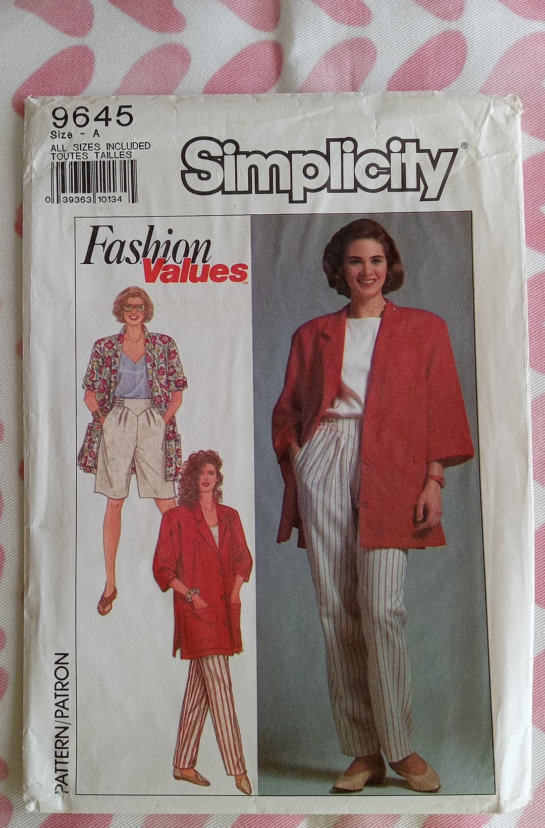Vintage Simplicity 9645, Fashion Values Seperates Pattern, UC/FF - Etsy