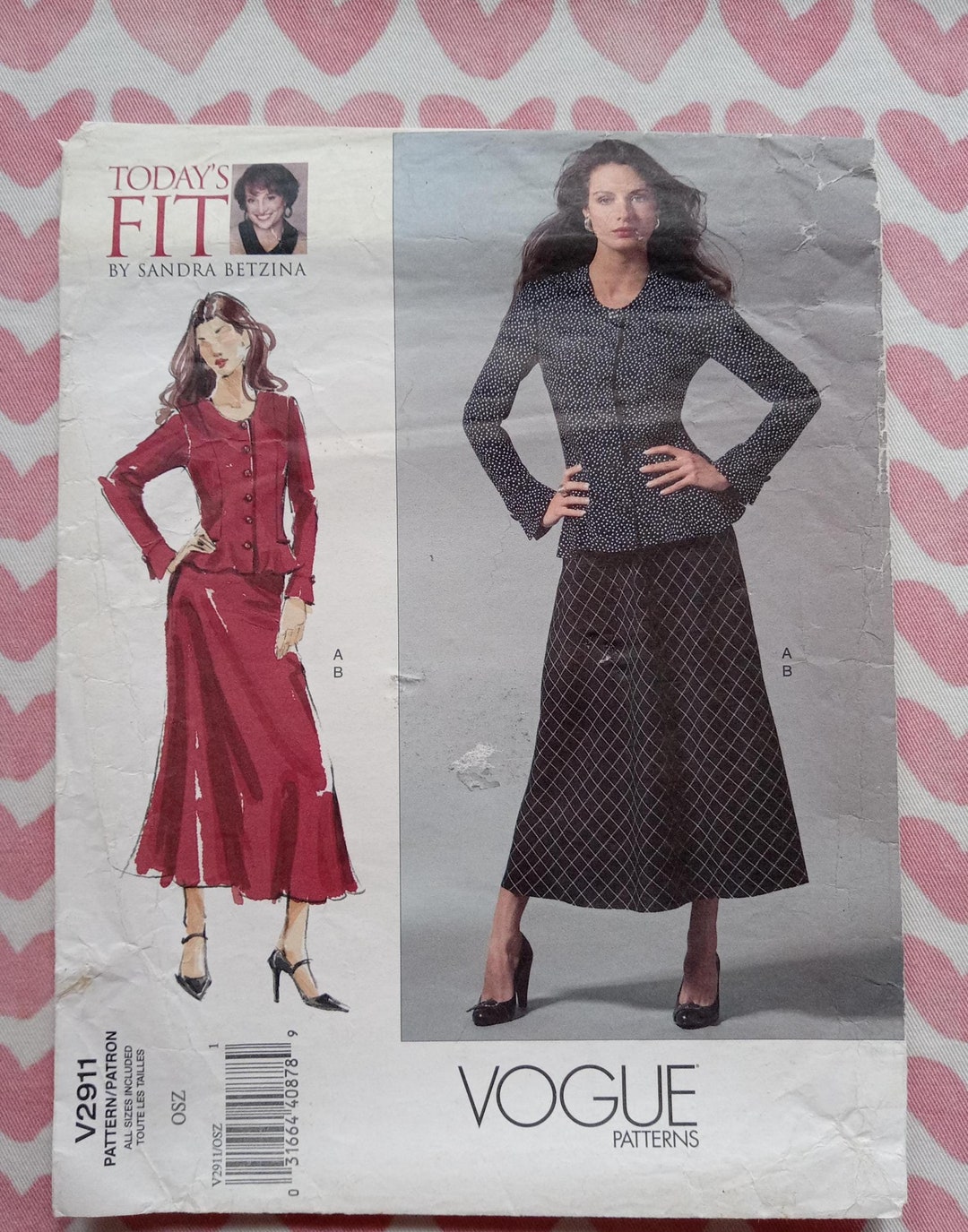 Vogue 2911, Sandra Betzina Today's Fit Pattern, P/C - Etsy