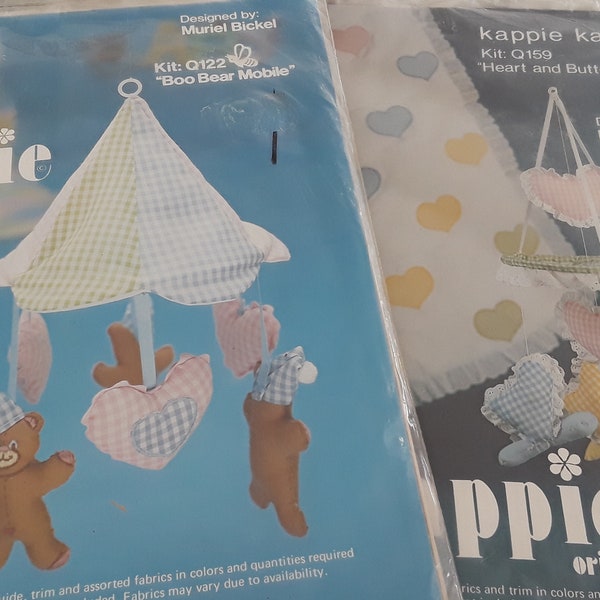 Vintage Kappie Original kits, Baby Crib Mobiles