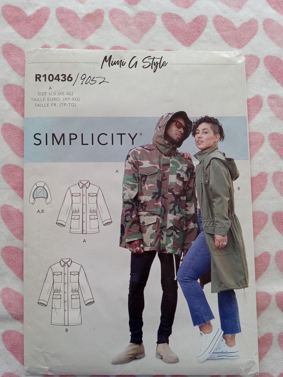 Military Coat Pattern Simplicity 9052/10436, Unisex Army Jacket Pattern, UC/FF - Etsy