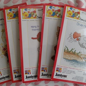 Vintage Suzy&#39;s Zoo, Counted Cross Stitch kits, Deadstock