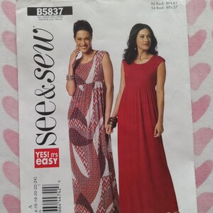 See & Sew 5837, Stretch Knit Dress pattern, UC/FF