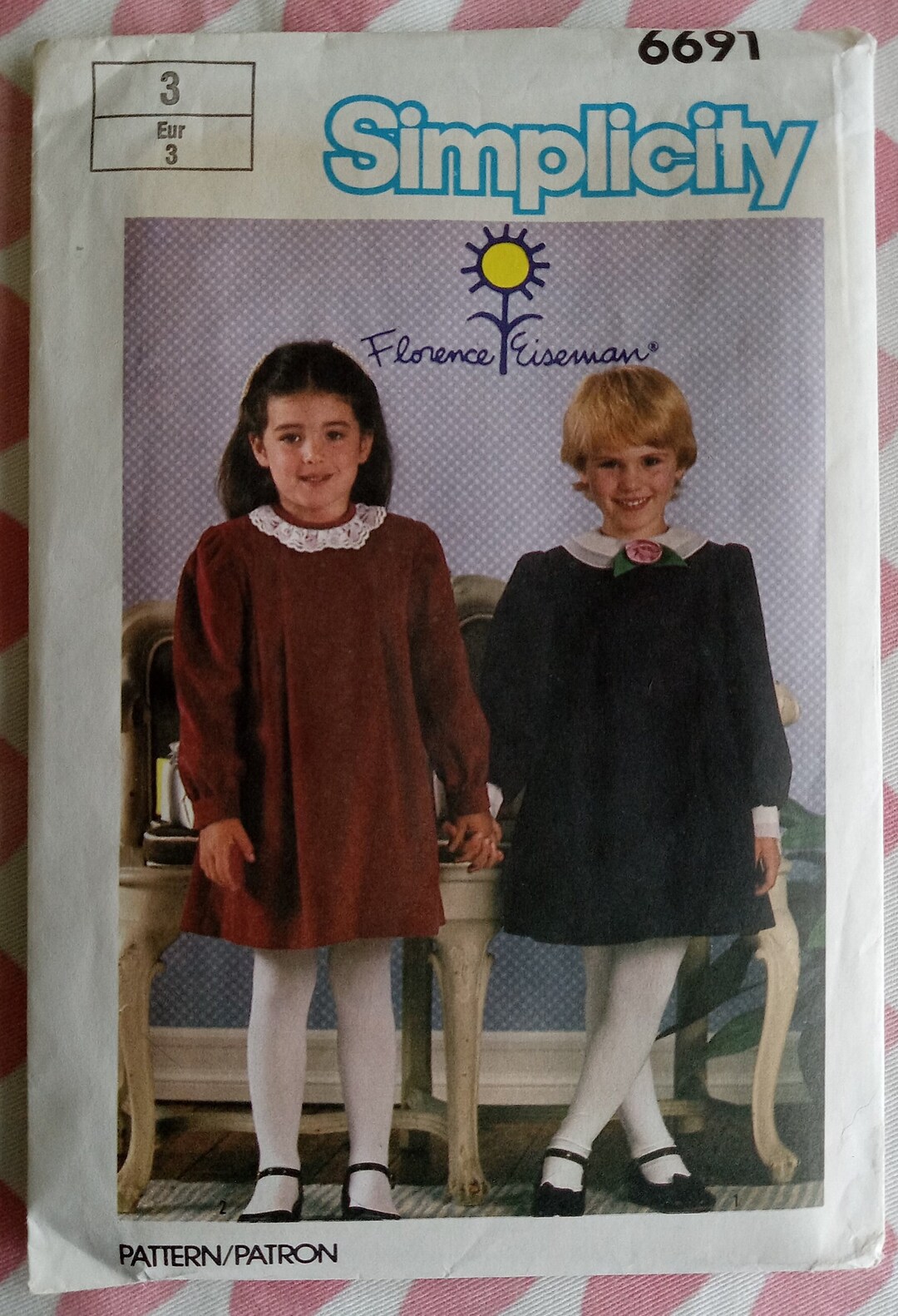 Vintage Simplicity, Girls Florence Eiseman Dress Patterns, UC/FF - Etsy