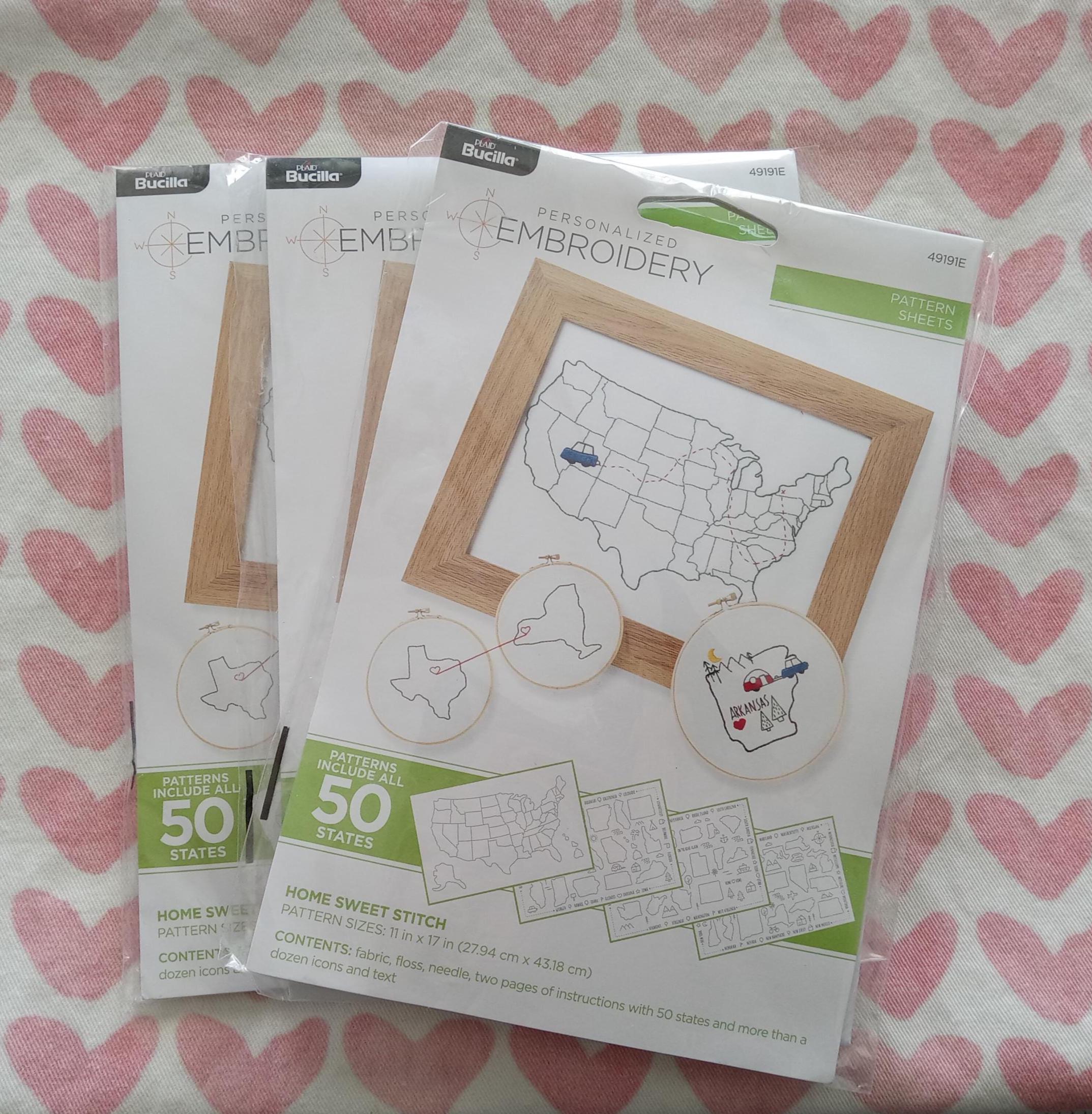 Lot De 20 Kits De Broderie Vintage Bucilla – Point De Croix, Thème Coucher De Soleil Et Toy Shop