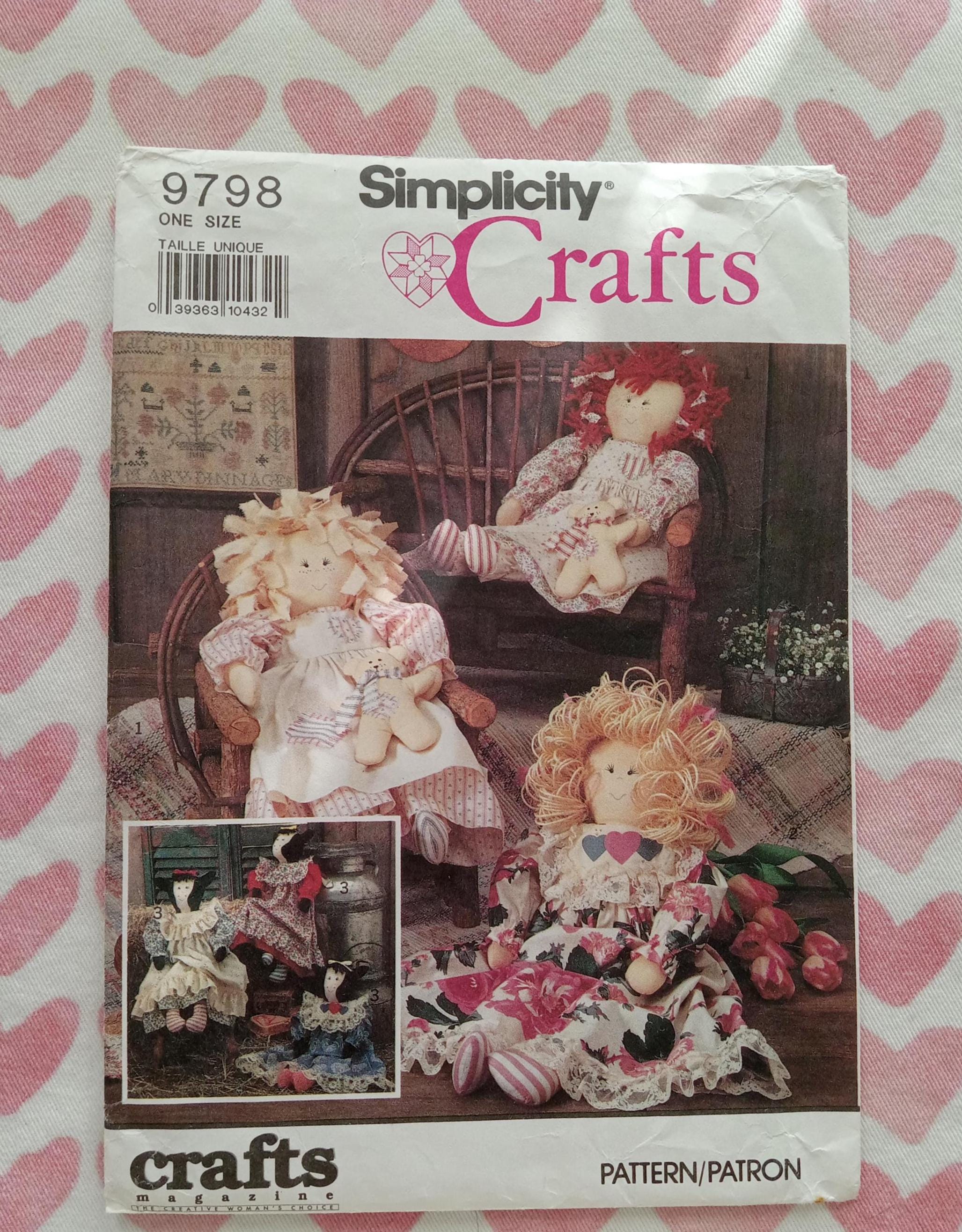 MY FAVORITE PATTERNS Antique Dolls 洋書 Vintage Simplicity 9798, Crafts Magazine Dolls Pattern, UC/FF - Etsy