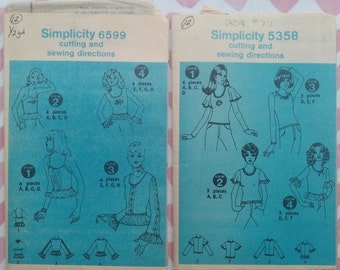 Vintage Simplicity, 1970s Top patterns, Naked