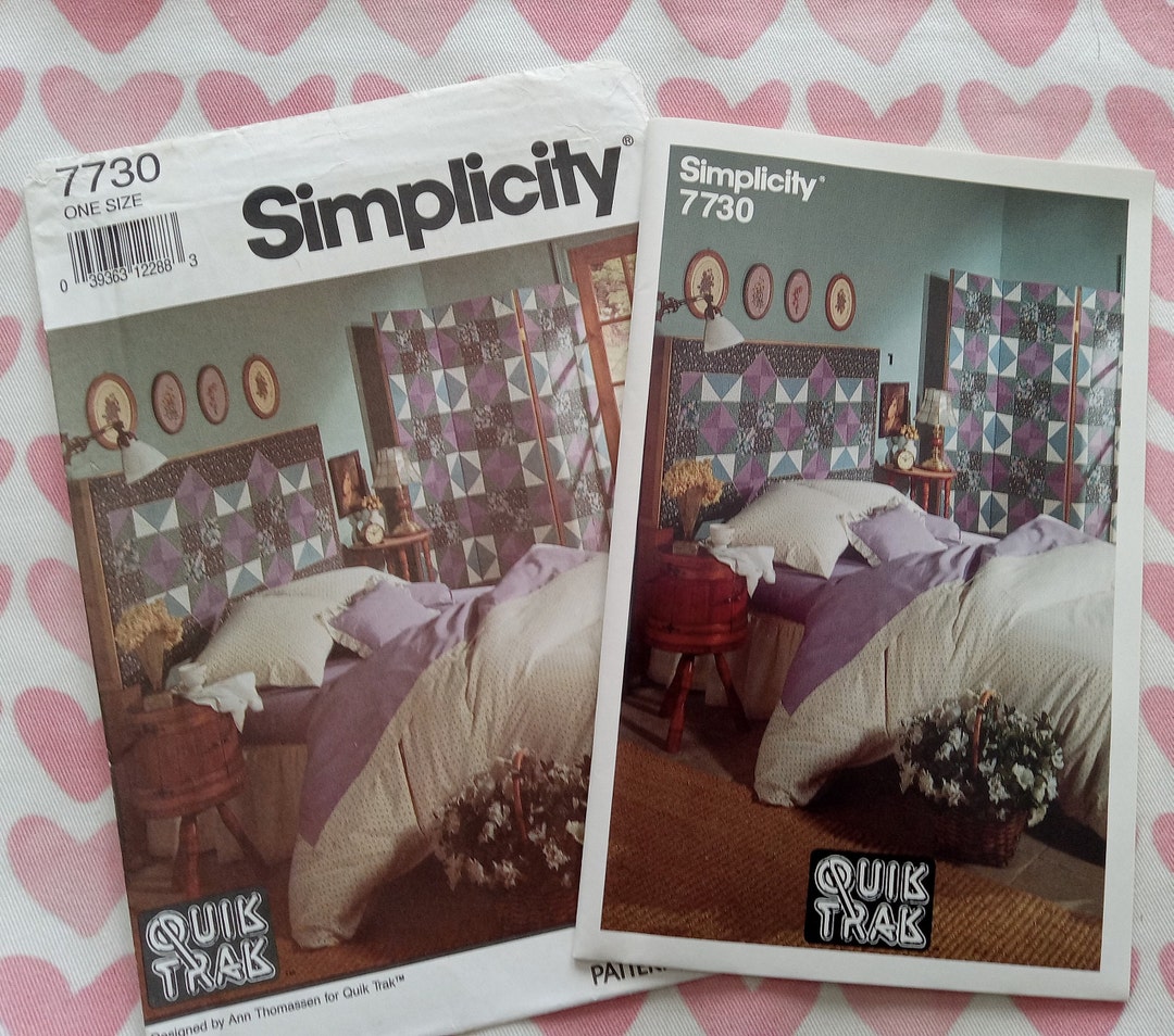 Vintage Simplicity 7730, Quik Trak Fabric Headboard Pattern, UC/FF - Etsy