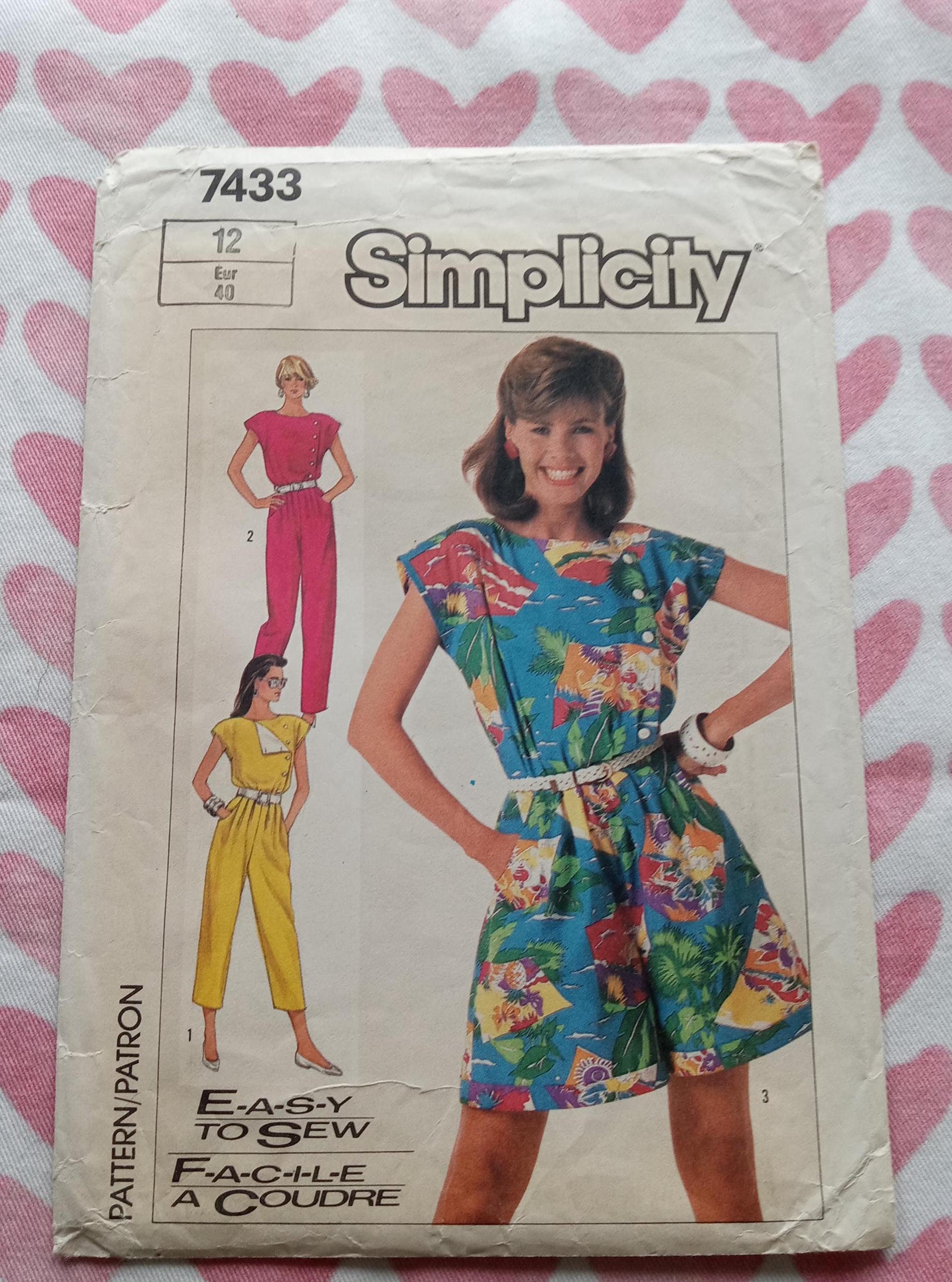Vintage Simplicity 7433, Easy to Sew Pattern, UC/FF - Etsy