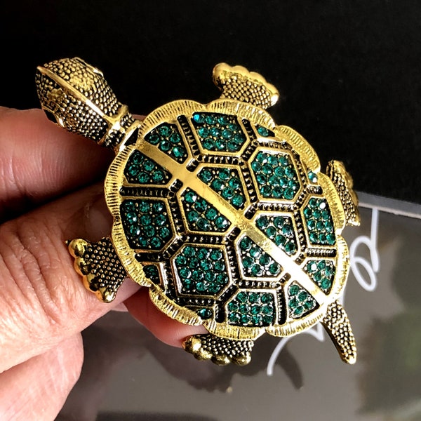 Alfiler o colgante de broche de tortuga grande, broche de tortuga, regalo de tortuga, joyería de tortuga, joyería de tortuga, regalo de tortuga, alfiler de tortuga