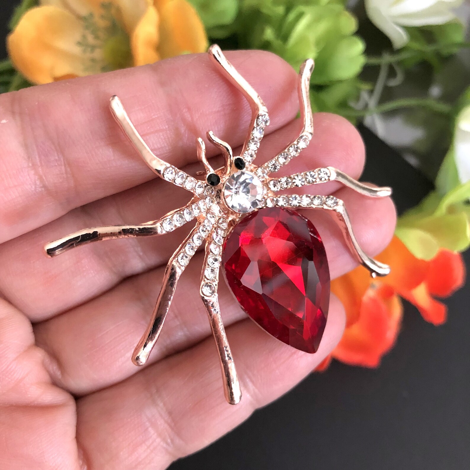 Large Spider brooch main image 0