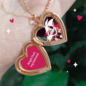 Hazbin Hotel Heart Locket Necklace