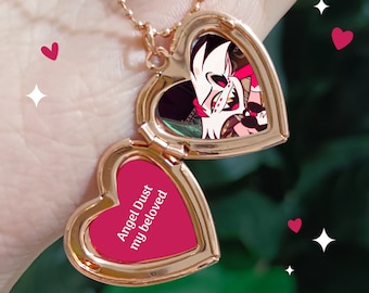 Hazbin Hotel Heart Locket Necklace