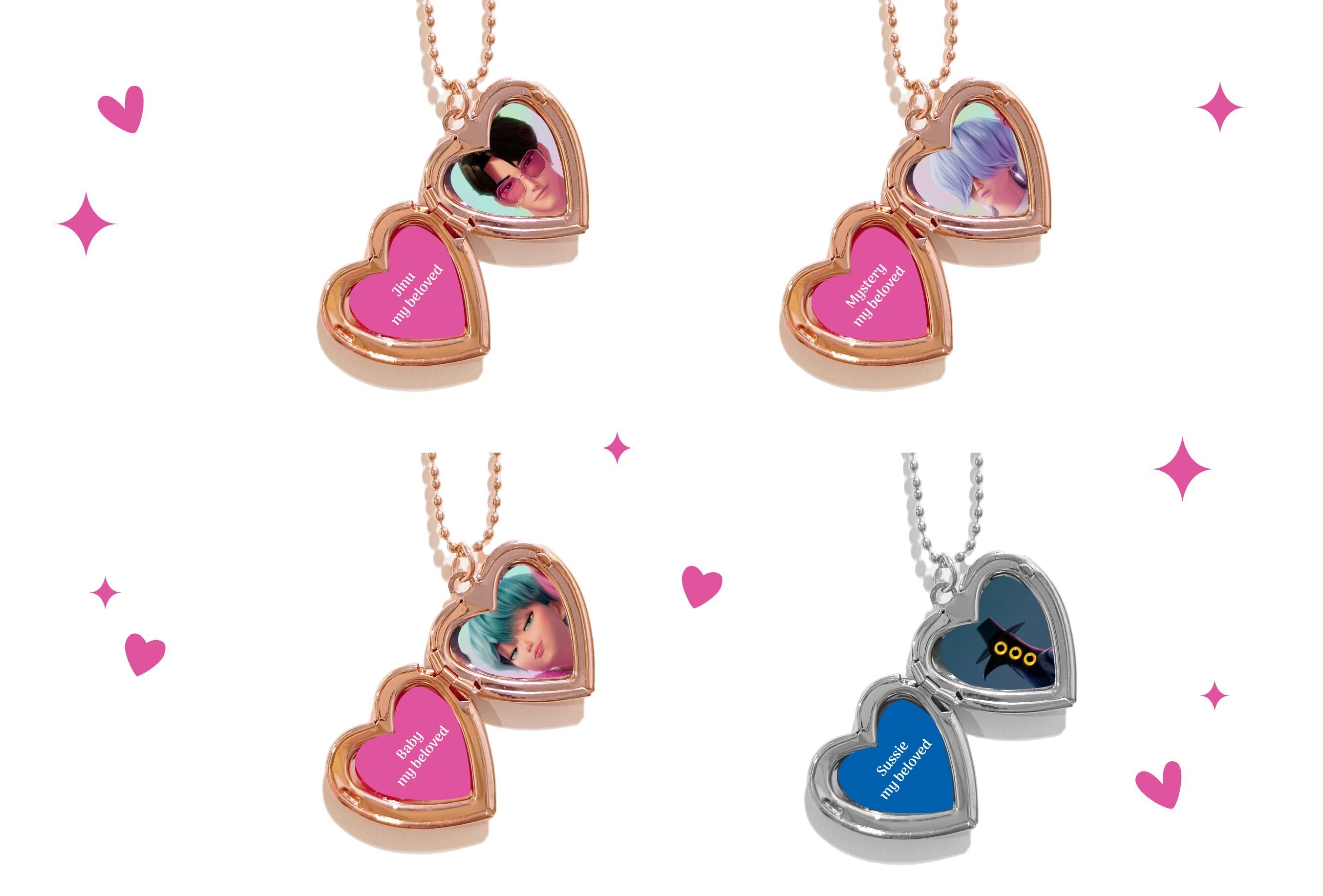 Kpop Demon Hunters Heart Locket Necklace - Etsy