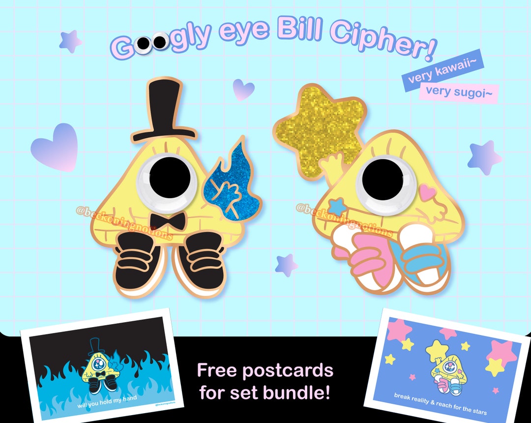 Googly Eye Bill Cipher Baby Enamel Pin - Etsy
