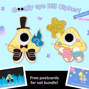 Wackelauge Bill Chiffre Baby Emaille Pin