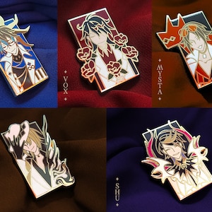 Luxiem VTuber Enamel Pin Set