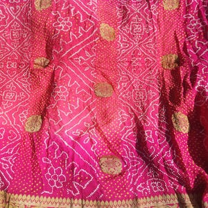 Handcrafted Rai Dani Bandhani Saree in Pure Georgette with Kadwa Zari Borders | Banarasi border saree, Bandhani Saree, Turquoisethestore.