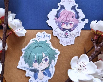 PEGATINAS GENSHIN / Lohen, Durin, Venti, Scara, Childe