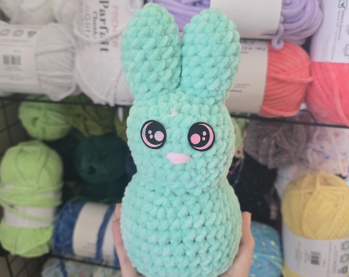 Featured listing image: Crochet Bunny Plushie: Handmade Polyester Stuffed Animal