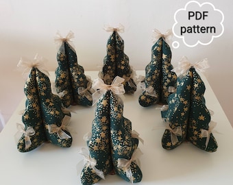 Digital, DIY Christmas tree, Christmas gift , PDF Pattern, Sewing tutorial, PDF Digitals, Decorations, Downloads