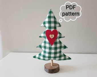 PDF pattern, Christmas tree, PDF digitals, Christmas ornament, Sewing tutorial, Christmas decor, Christmas gift, Instant Digital Download