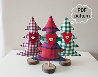 Digital, Christmas Tree, DIY, PDF Pattern, Christmas gift, PDF Digitals, Easy sewing tutorial, Christmas decor, Downloads