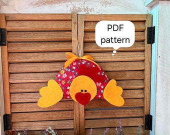 Comment faire du poulet de Pâques, Patron de couture PDF, Tutoriel de couture facile, Décoration de Pâques DIY, Couture pour débutant, Téléchargement immédiat