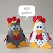How to Make a Sitting Chicken Out of Fabric and Felt, DIY Easter ...