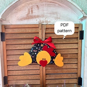 Easter Chicken, PDF Sewing pattern, DIY Easter decoration, Easy sewing tutorial, Beginner sewing, Craft pattern, Instant download