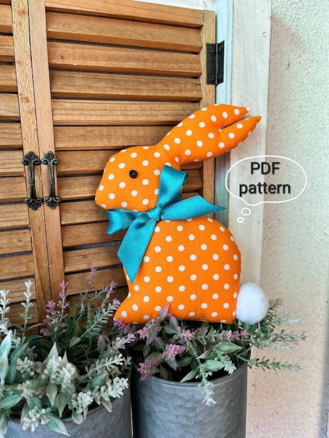 How to Made Easter Bunny PDF Sewing Pattern & Instruction - Etsy
