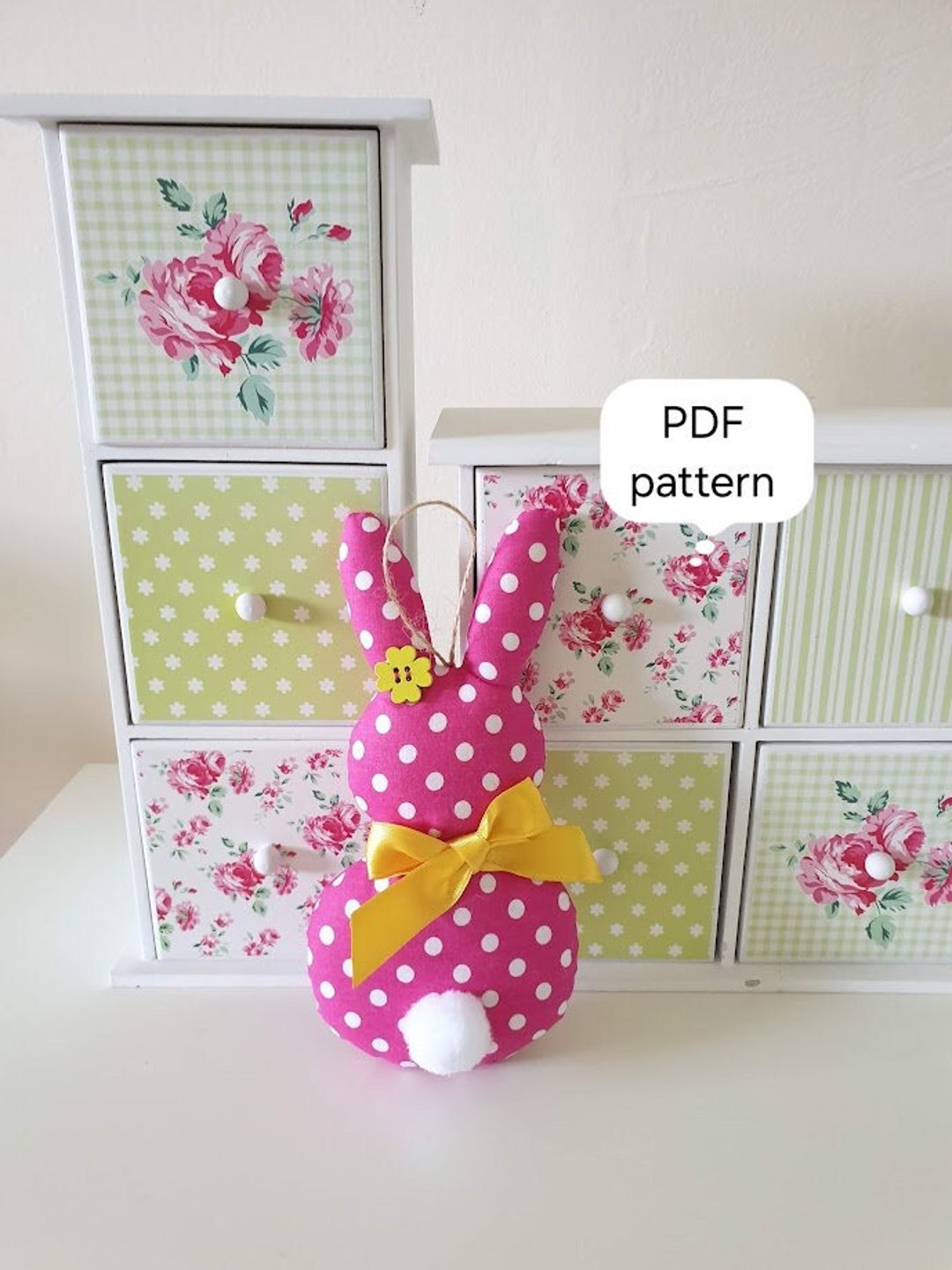 PDF Easter Rabbit, Sewing Pattern, Diyeaster Bunny, Easy Easter ...