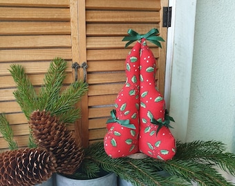 Weihnachtsbaum aus Stoff, 3D Weihnachtsbaum, Weihnachtsschmuck, Gefüllter Weihnachtsbaum, Sitzende Weihnachtsdeko, Tischdekoration