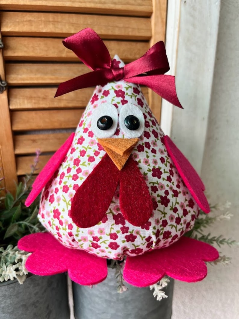 DIY Poulet, Numérique, Cadeau de Pâques, Patron PDF, Tutoriel de couture, Décoration de Pâques, Couture pour débutant, Téléchargement immédiat image 10