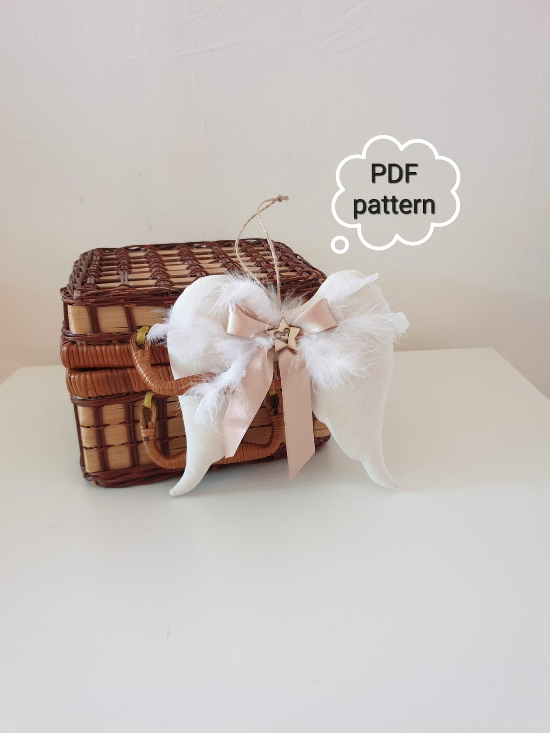 Angel Wings, PDF Pattern, Digital Templates, Christmas Ornament ...