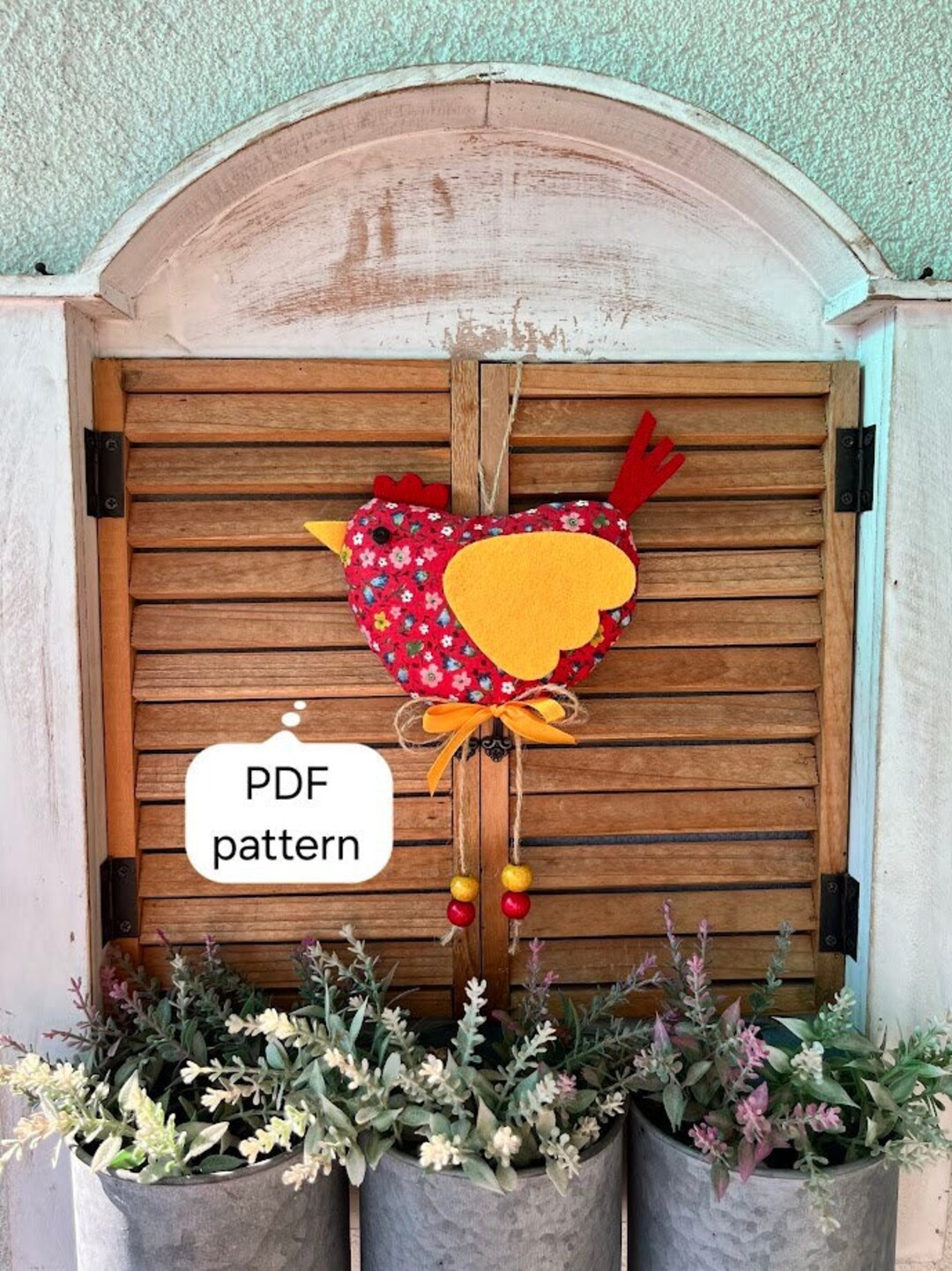 How to Make an Easter Chicken, PDF Sewing Pattern, Easter Project ...