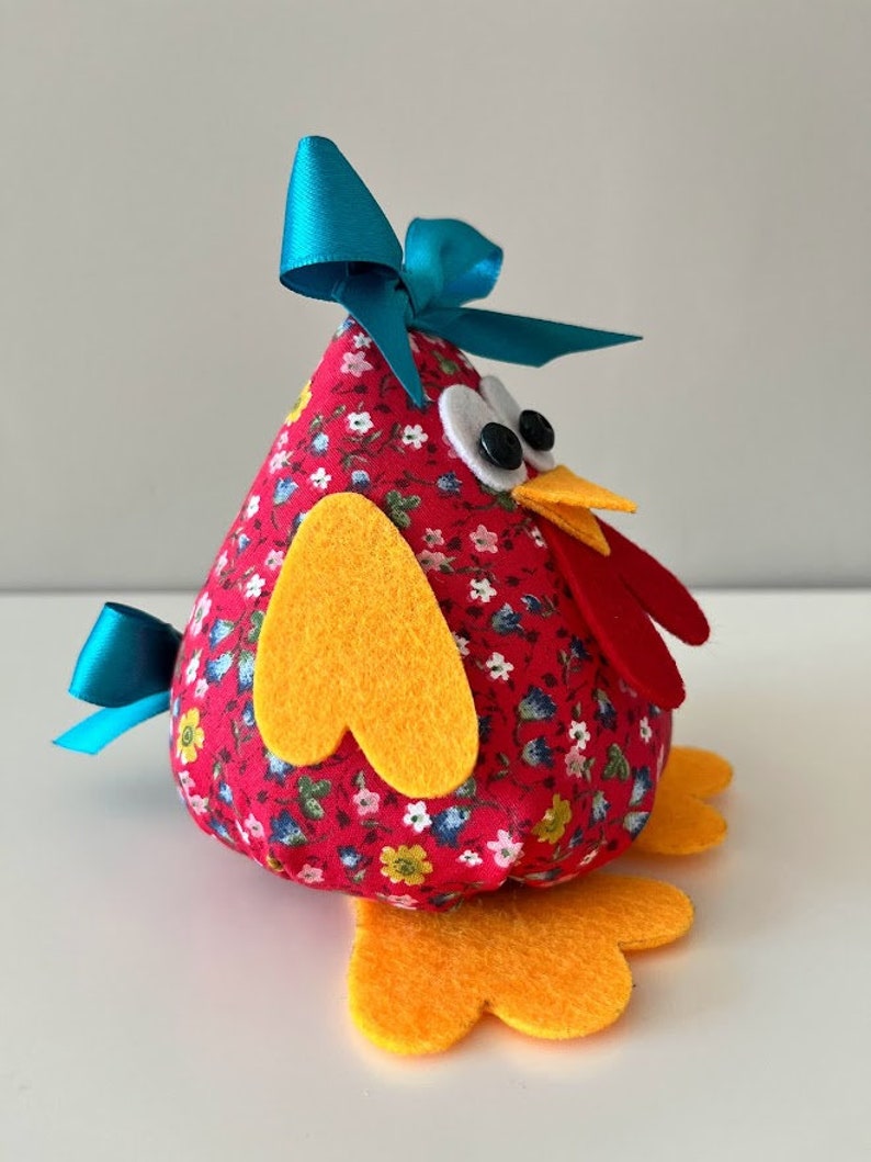 DIY Poulet, Numérique, Cadeau de Pâques, Patron PDF, Tutoriel de couture, Décoration de Pâques, Couture pour débutant, Téléchargement immédiat image 5