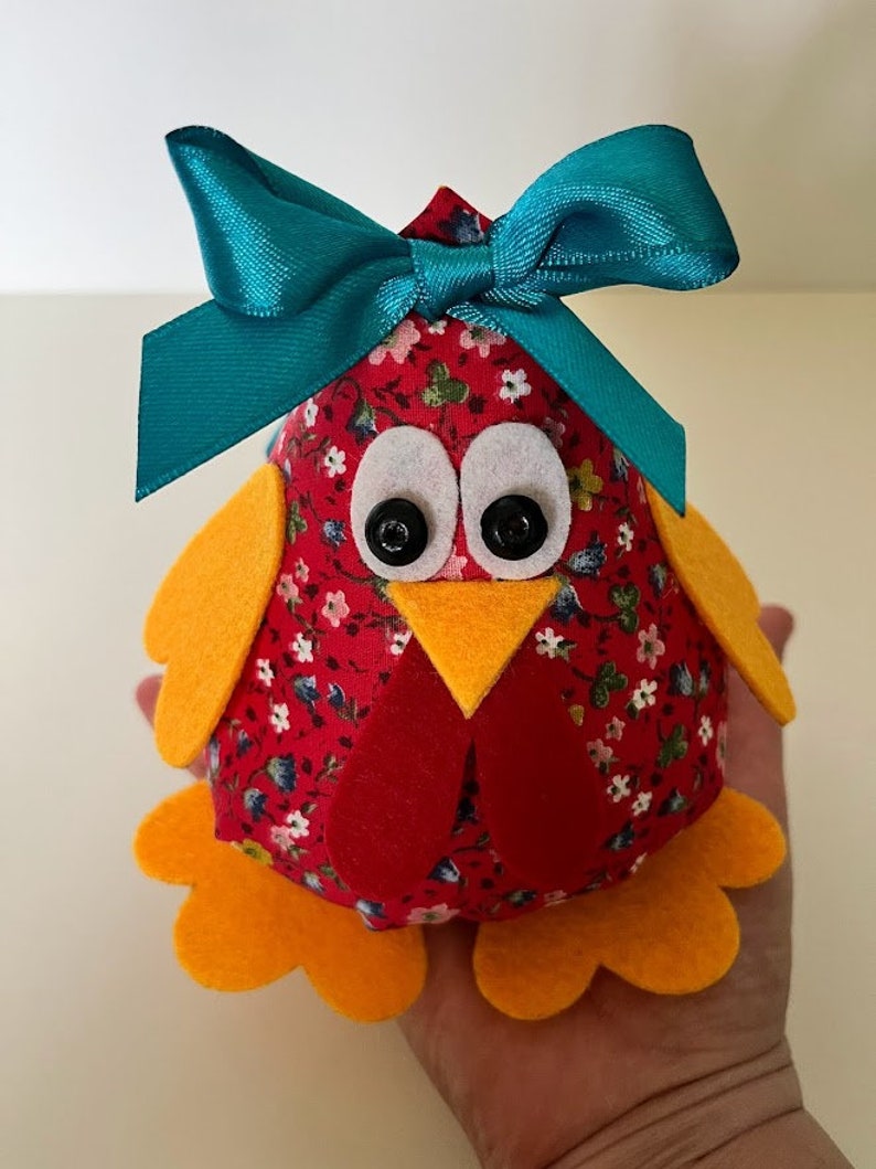 DIY Poulet, Numérique, Cadeau de Pâques, Patron PDF, Tutoriel de couture, Décoration de Pâques, Couture pour débutant, Téléchargement immédiat image 8